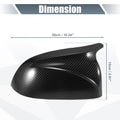 Rearview Mirror Cover Cap Black Carbon Fiber Pattern for BMW X3 X4 X5 X6