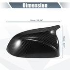 Rearview Mirror Cover Cap Black Carbon Fiber Pattern for BMW X3 X4 X5 X6