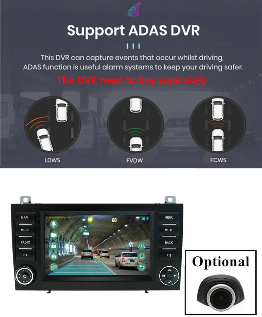 7" Android Stereo Radio GPS Navigation for 2004-2010 Benz SLK-Class R171