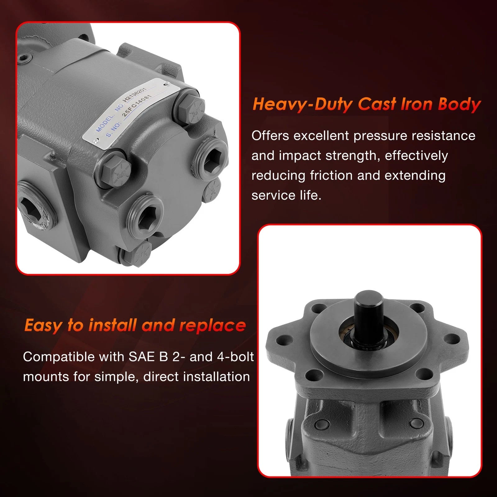 Hydraulic Pump for Heavy-Duty Applications (3000 PSI)
