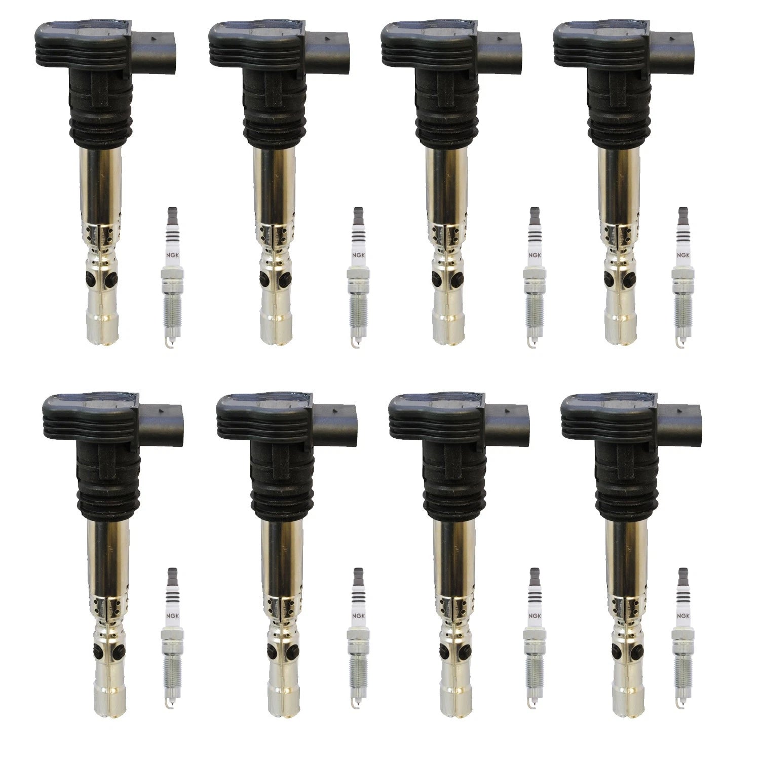 Set of 8 Ignition Coils & NGK Iridium Spark Plugs for F-150 Mustang V8