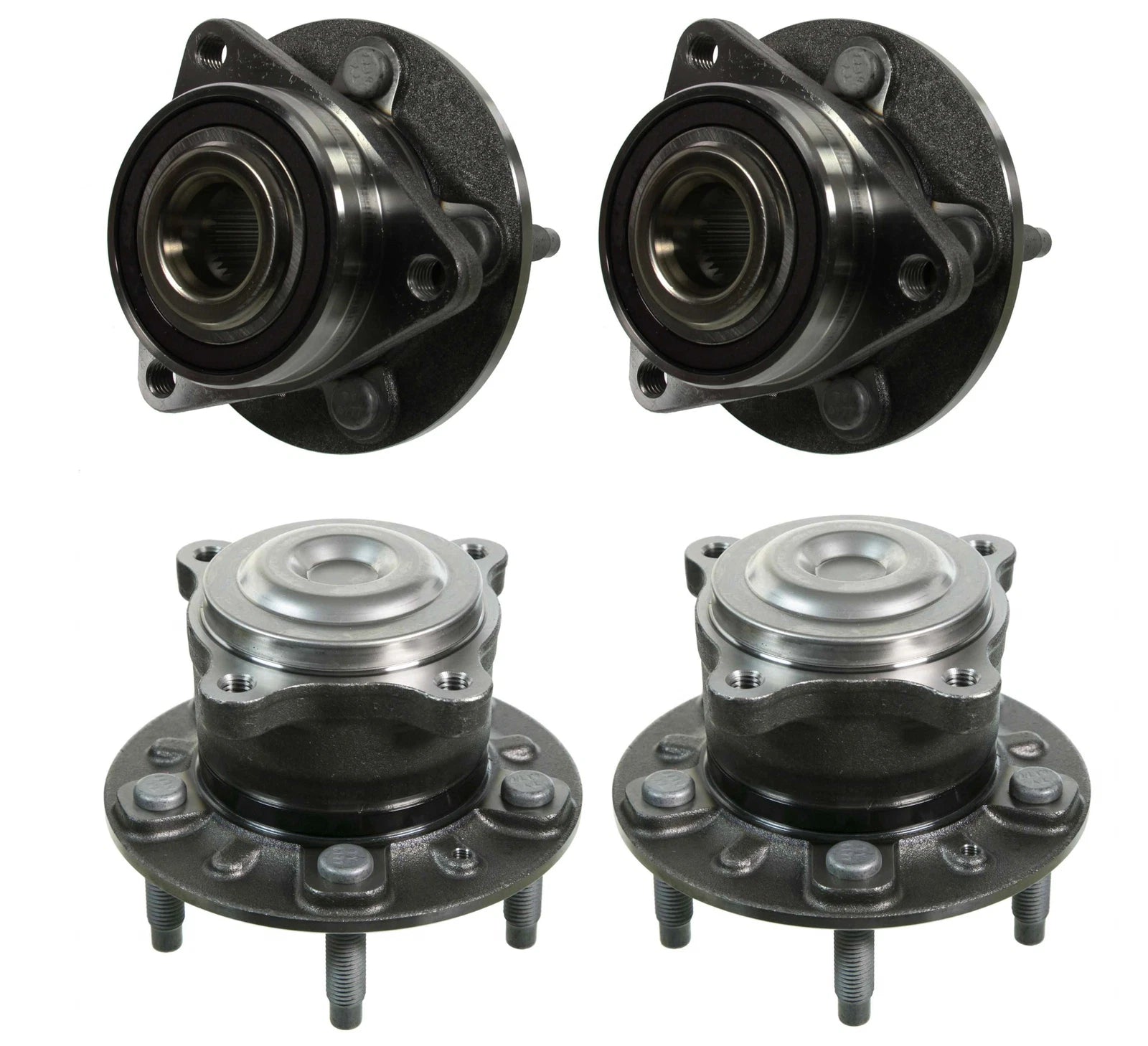 Moog Front & Rear Wheel Bearing Hub Assemblies Kit for Chevy Cruze (2014–2015)