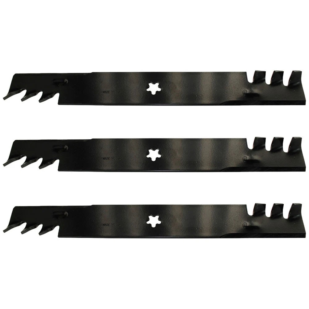 Set of 3 Copperhead Mower Blades for Husqvarna 521981601 (21" x 5 Point Star)