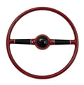Steering Wheel Replacement for 1940 Ford Deluxe 16 Inch Red Black 3-Hole