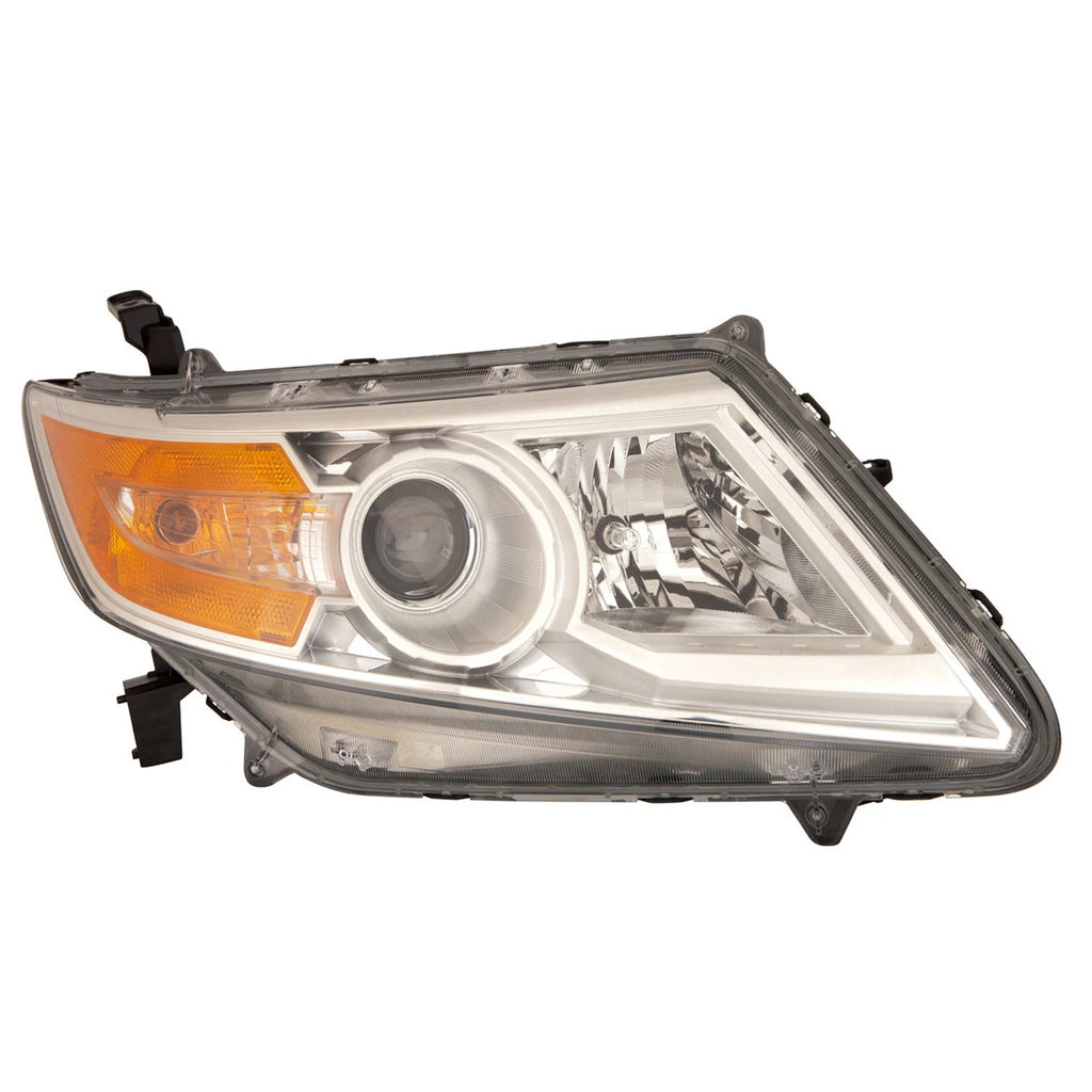 Replacement Passenger Side Halogen Head Light Assembly for Honda Odyssey (2011-2013)