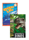 Dangerous Dinos & Ocean Life Scholastic Reader 2-Book Set