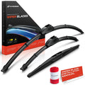 Set of 3 Windshield Wiper Blades for Nissan (28", 18", 14")