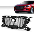 Front Bumper Upper Honeycomb Grille for Mazda 3 (2017–2018)