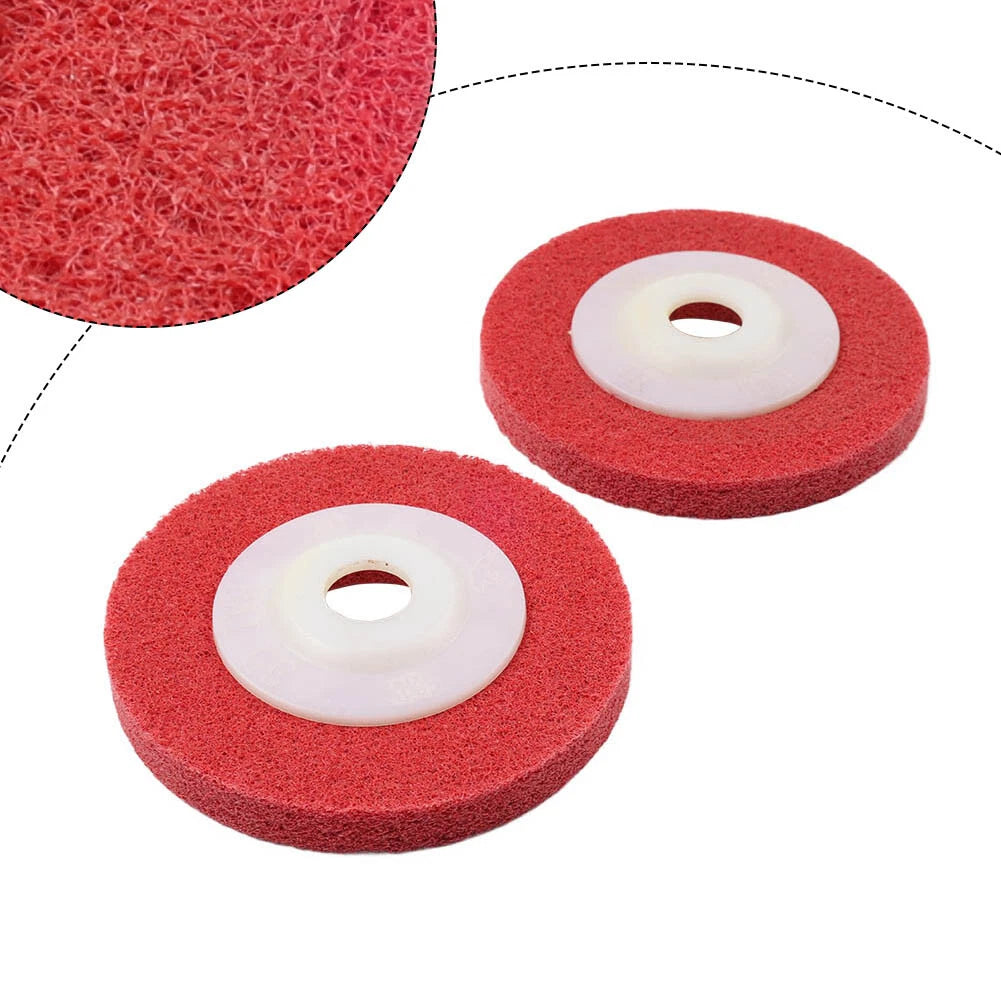 Set of 10 Polishing Wheels for Angle Grinder (4'', Nylon Fiber)