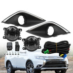 Front Bumper Fog Light Lamp with Cover Wire Kit for Mitsubishi Outlander (2016–2018)