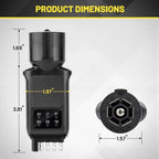 7 Way Blade & 4/5 Pin Flat Trailer Light Tester with LED Indicators