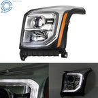 Set of 2 Projector Headlights with LED DRL for GMC Yukon (2015-2017)