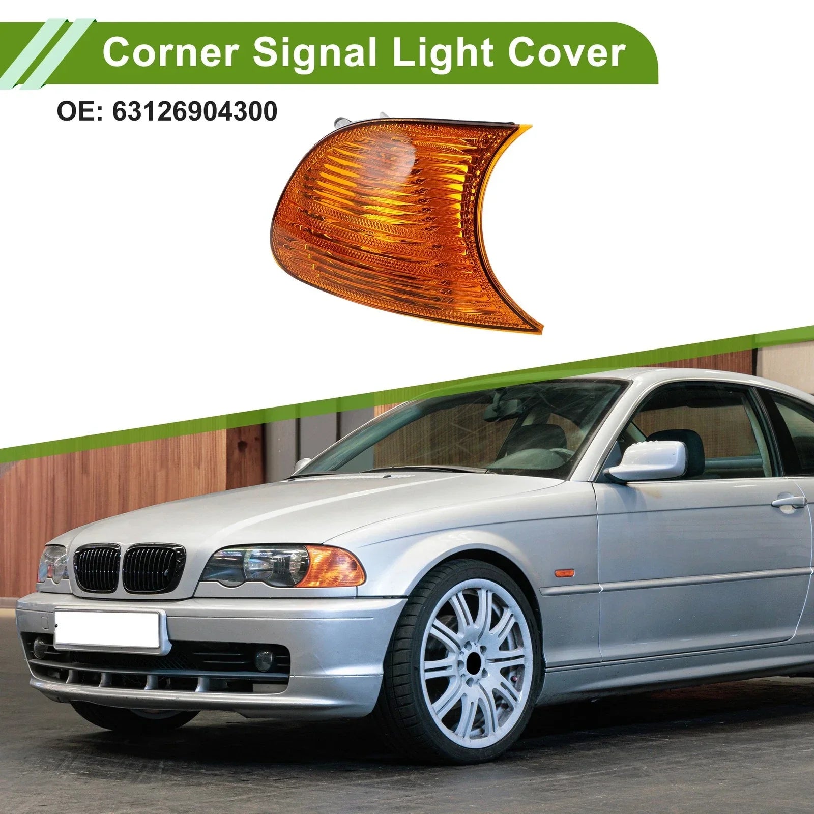 1 x Right Corner Signal Light Cover for BMW 3-Series (1999-2001)