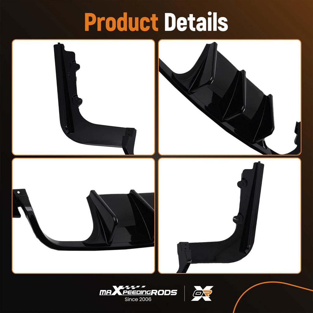 Black Performance Rear Bumper Diffuser Kit for BMW M3 E92 E93 (2008-2013)
