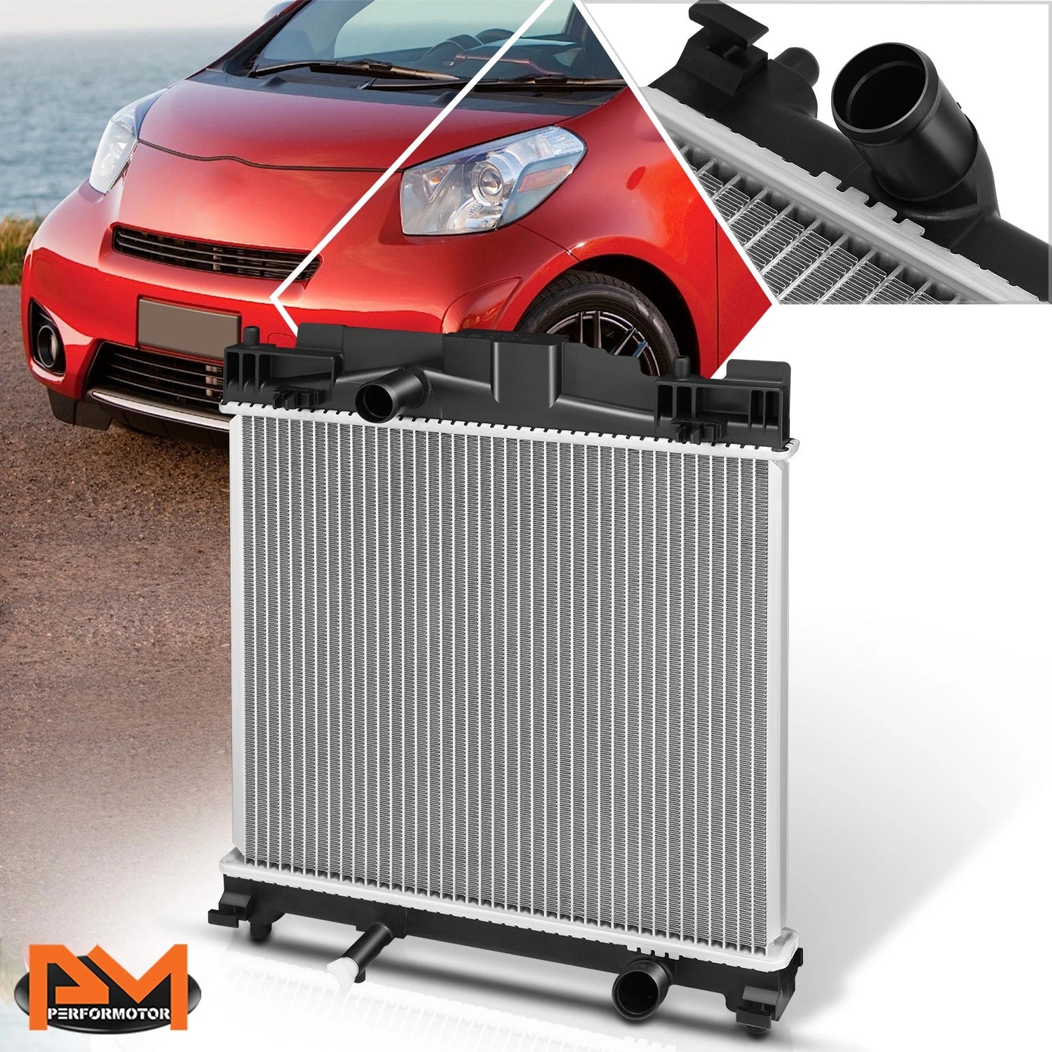 Full Aluminum Core Cooling Radiator for Scion iQ (2012–2015) DPI-13263