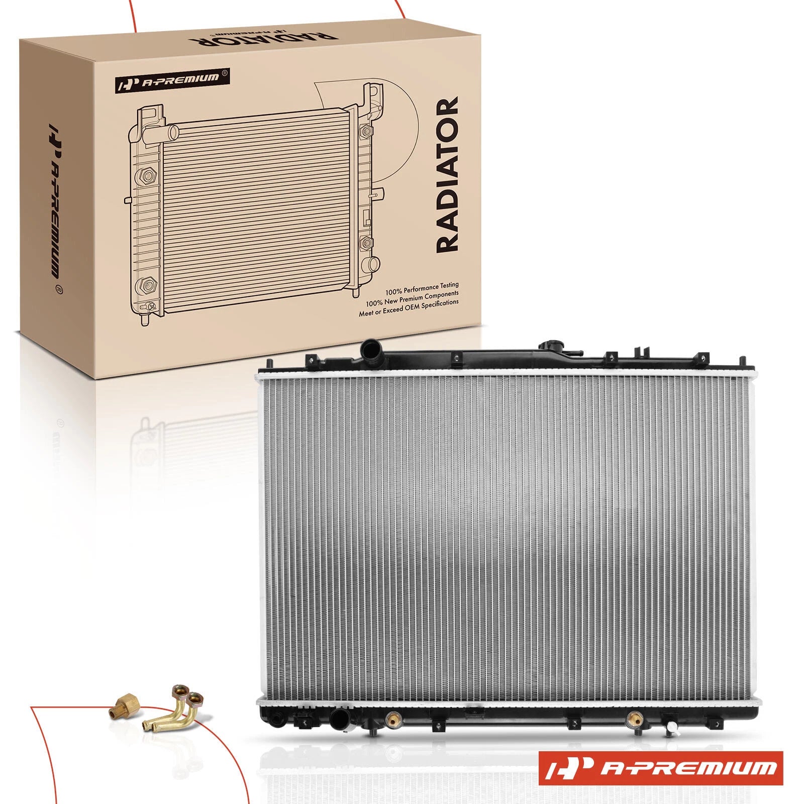 Radiator with Oil Cooler for Honda Pilot (2003–2004) Acura MDX (2001–2002)