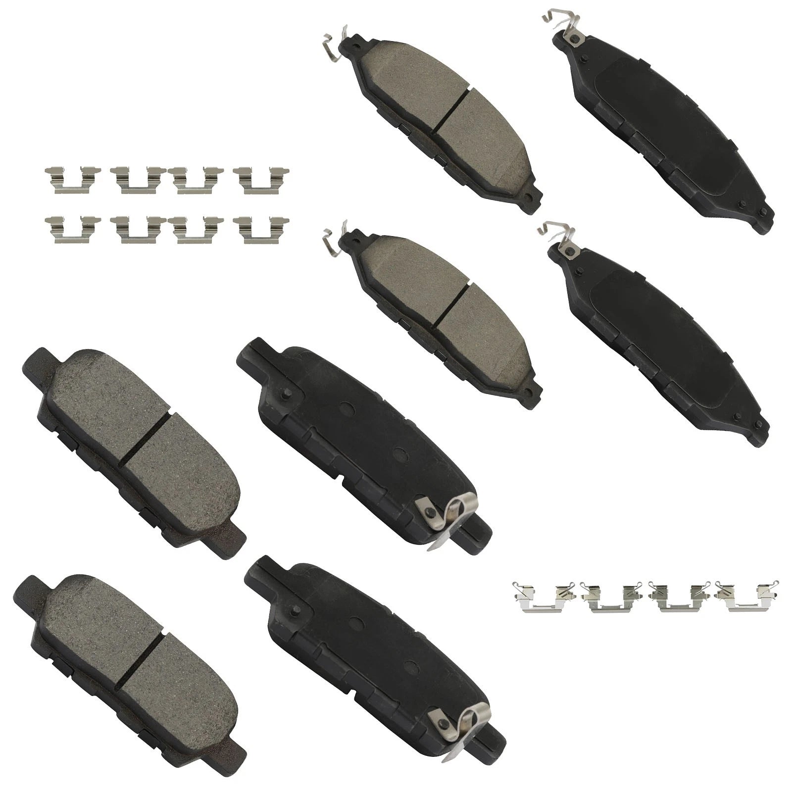 Set of 8 Ceramic Brake Pads for Nissan Pathfinder Murano QX60 JX35