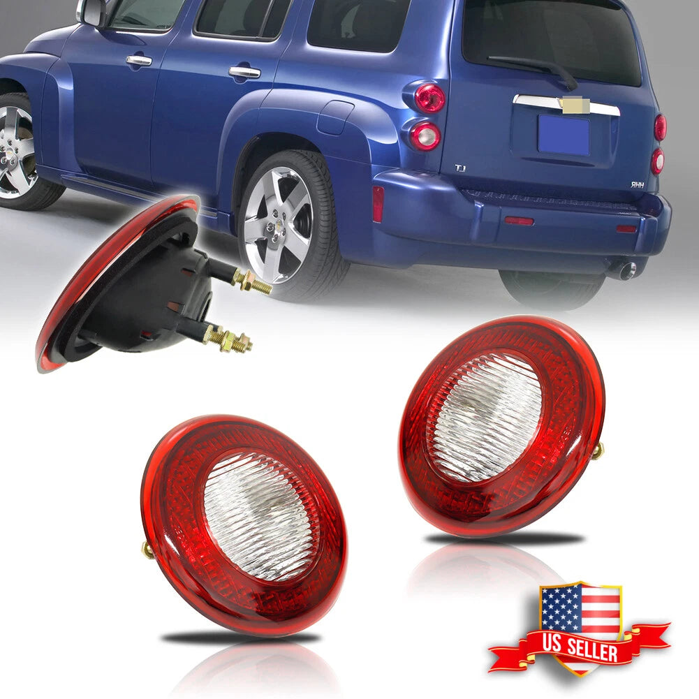 2X Red Lens Rear Reflector Backup Lights for Chevy HHR (2006–2011)