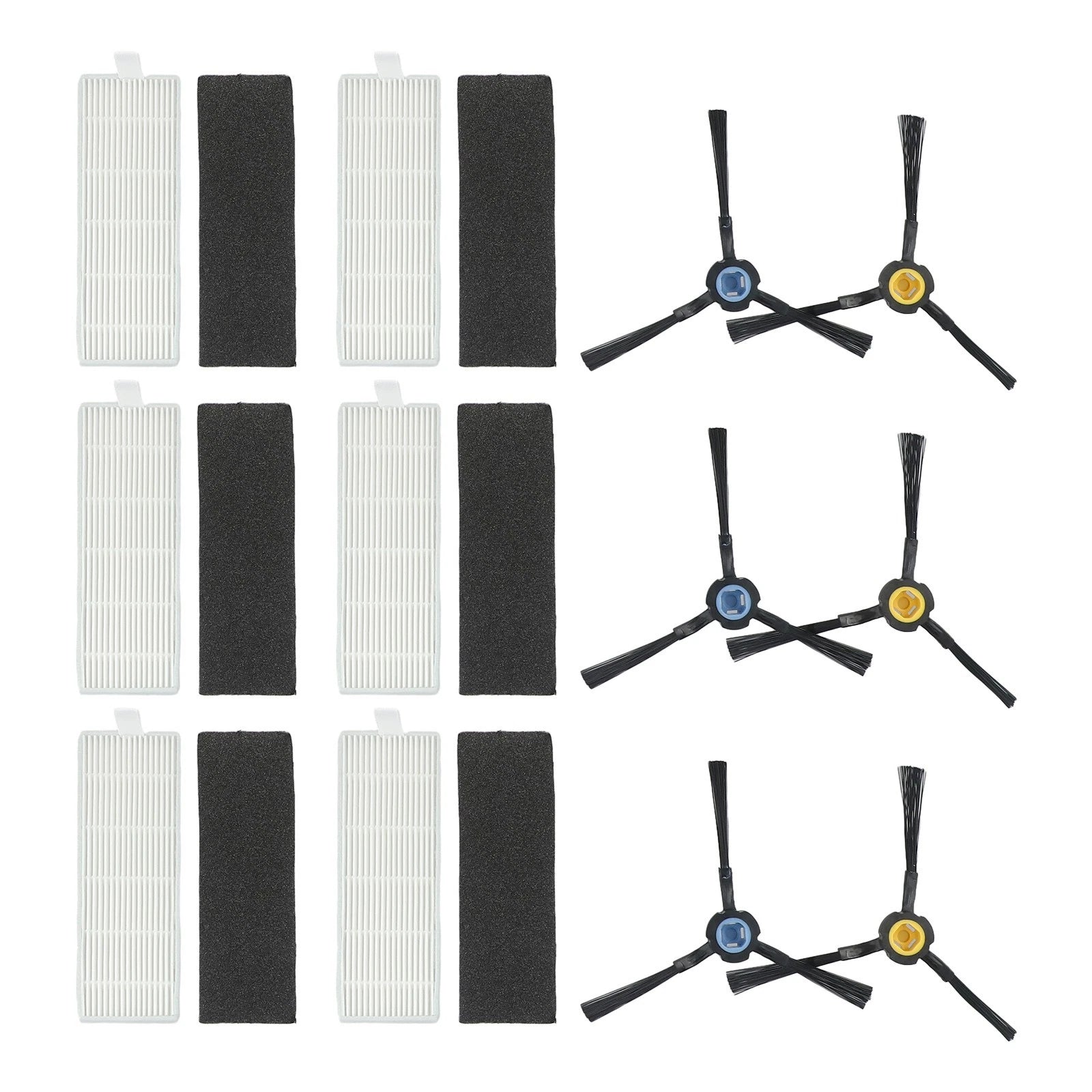Filter Brush Kit for Silvercrest SSRA-1 (Robot Vacuum Cleaner)