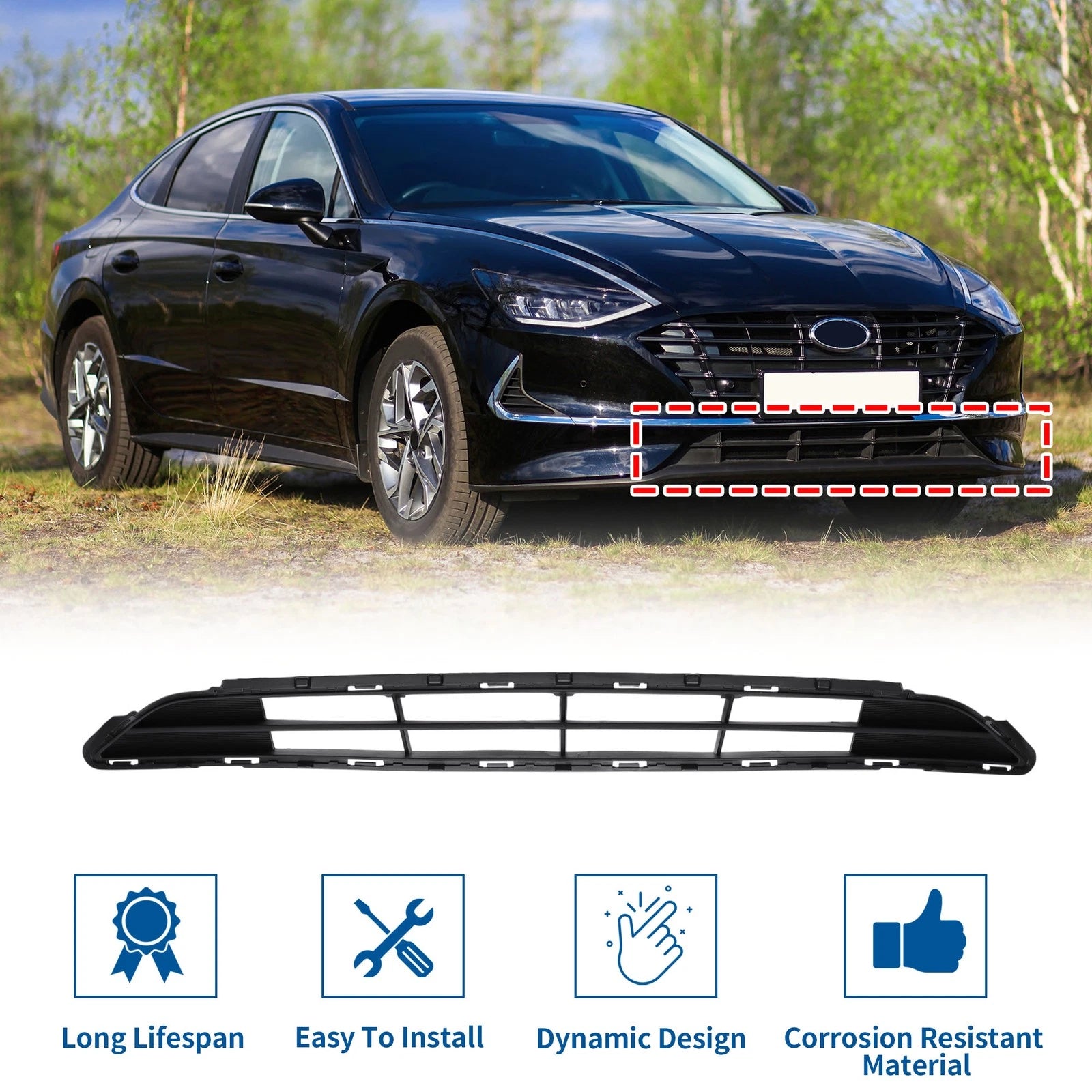 Lower Grille for Hyundai Sonata (2015–2017)
