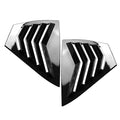 Gloss Black Rear Side Window Louvers for Nissan Sentra (2020-2024)