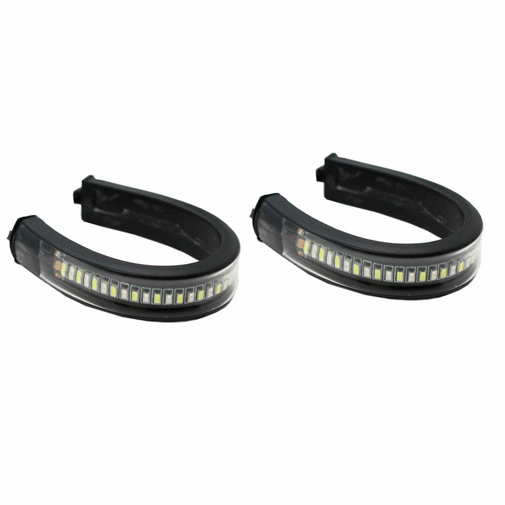 White Amber Switchback LED Fork Turn Signal DRL Light Strips for Motorcycle (2x) (2022-2022)