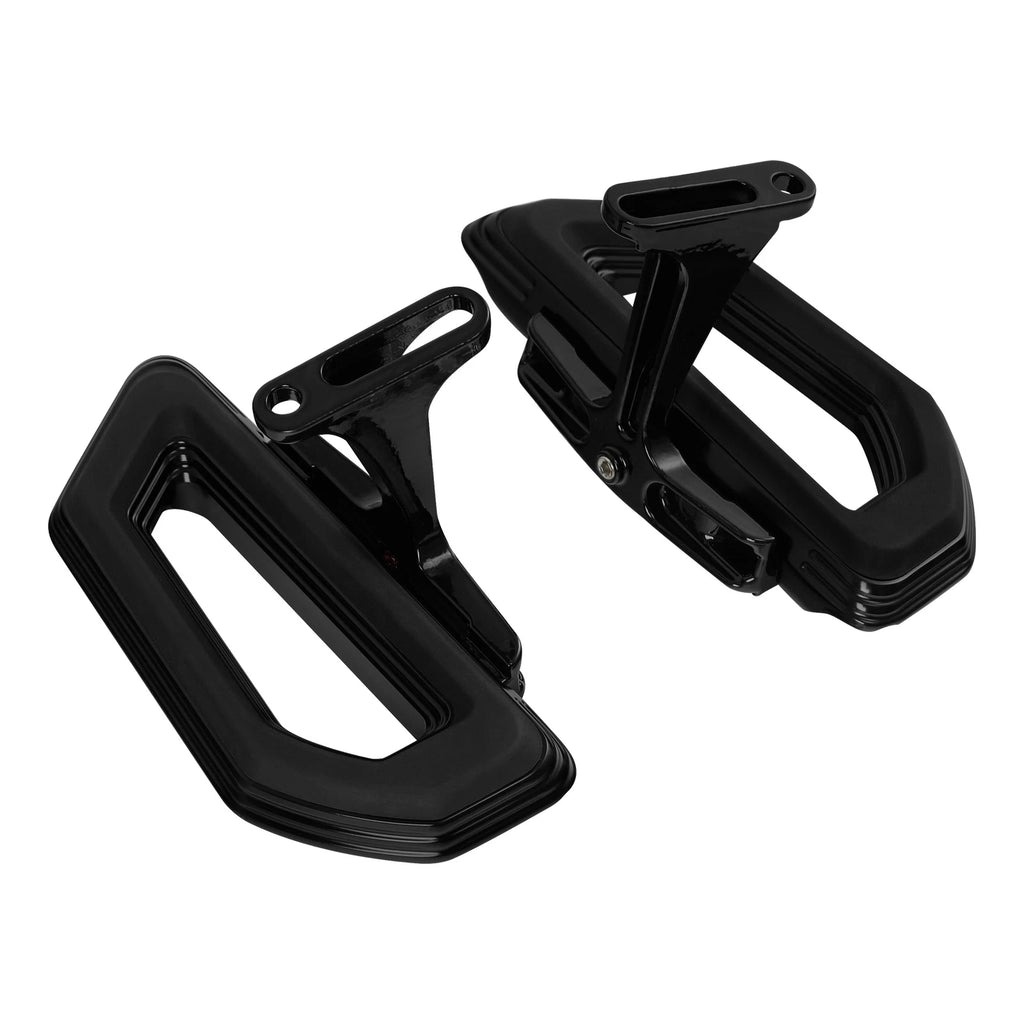 Black Rear Passenger Floorboard Footboard for Harley Electra Glide (1993–Up)