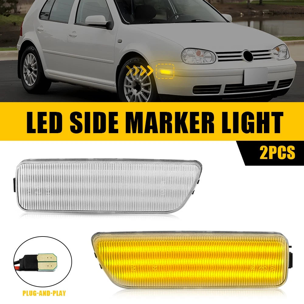 Full LED Side Marker Lights for Volkswagen Jetta (1999–2005)