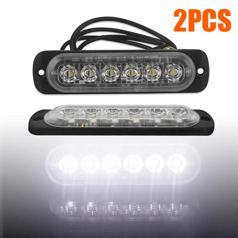 6LED White Work Light Bar for Off-road Vehicle DC 12V-24V
