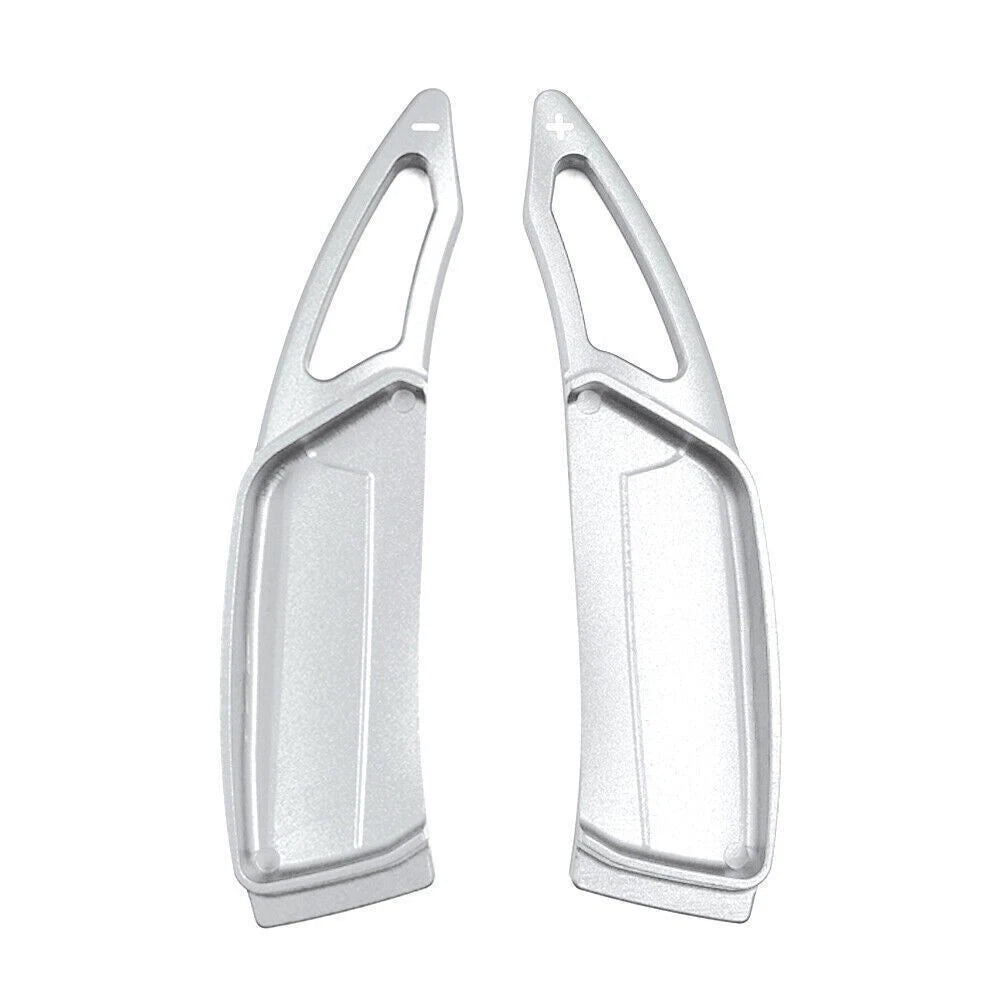 Set of 2 Silver Steering Wheel Paddle Shifter Extensions for Peugeot 3008 5008 (2017–2022)
