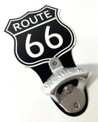 Vintage Style Wall Mount Metal Bottle Opener Sign for Route 66
