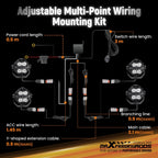 4-Pin DT Plug Wiring Harness for maXpeedingrods Crosshair LED Driving Lights