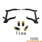 Saddlebag Guard Highway Crash Bar w/4 Tube Sliders for Touring (2014-2023)