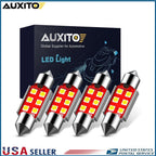 2X LED Dome Light Bulbs for Universal Fit (42MM)