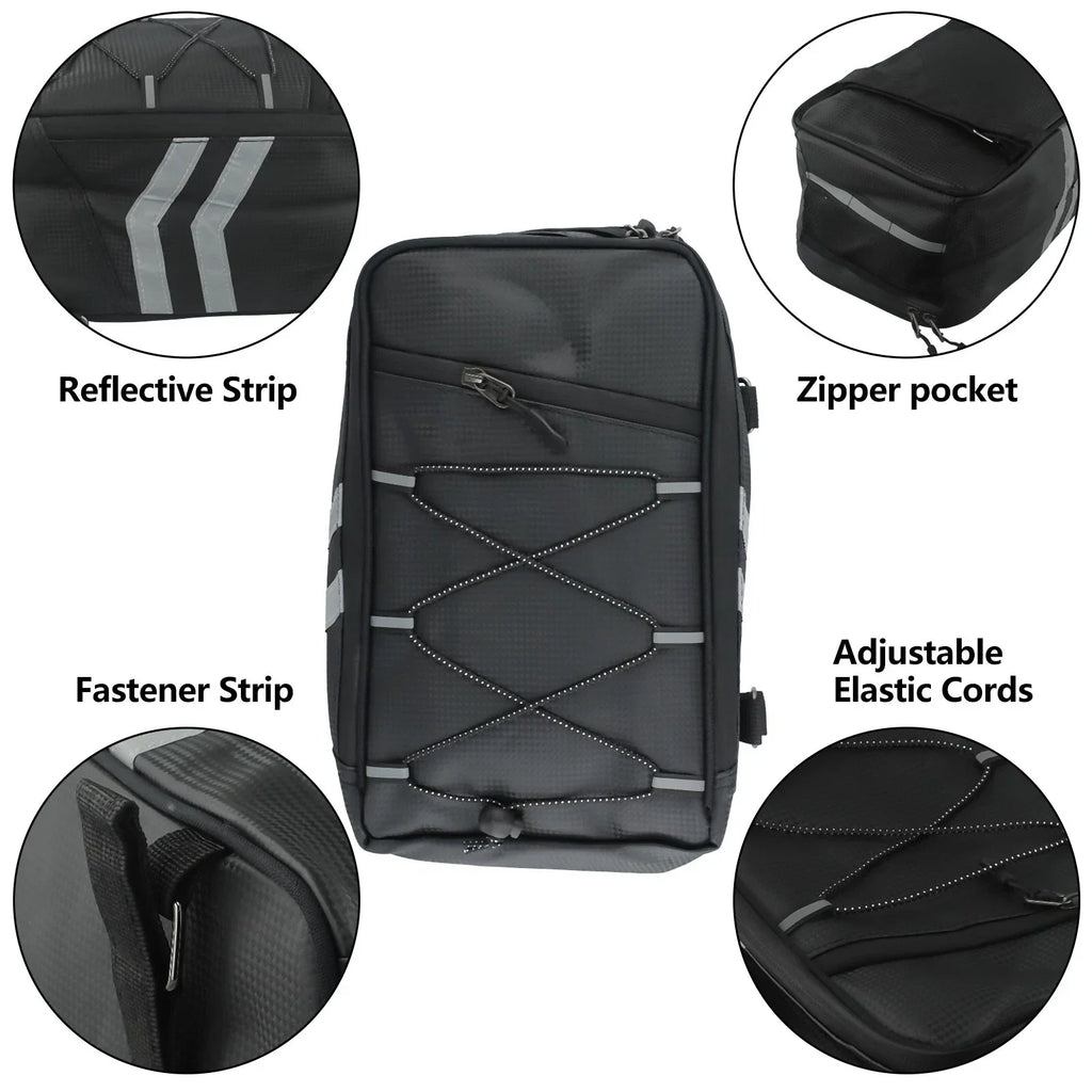 Rear Rack Bag / 8L / Waterproof Reflective for Bicycles