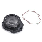 Black CNC Left Engine Magneto Cover w/ Gasket for Suzuki GSX-S1000 (2017–2024)