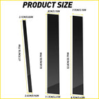 Set of 6 Black Pillar Posts for Nissan Titan Crew Cab (2004–2015)