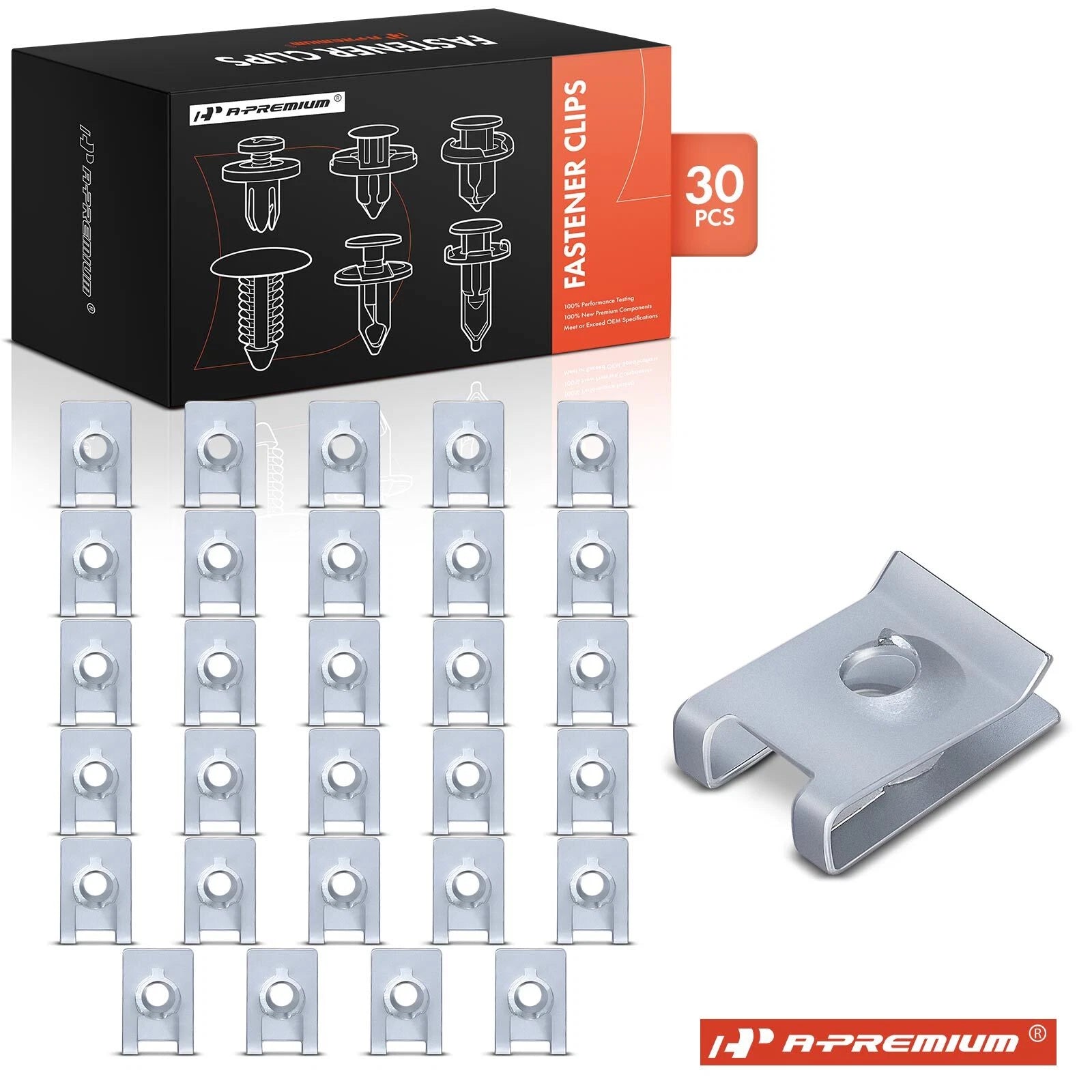 Set of 30 Bumper Cover U Type Nuts Clips for BMW 3 Series (2000–2013)