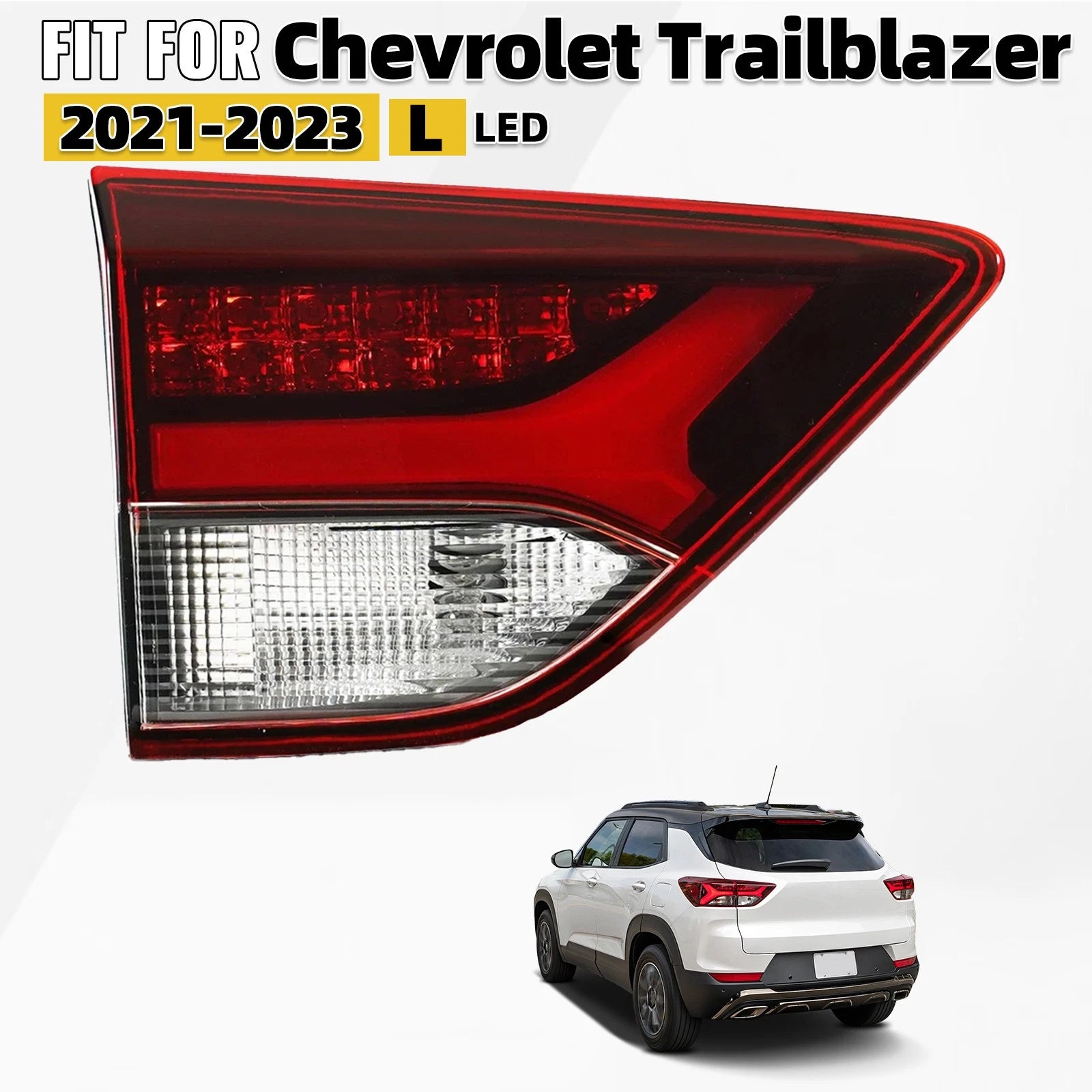 Inner LED Tail Light Brake Lamp Left Driver for Chevy Trailblazer (2021–2023)