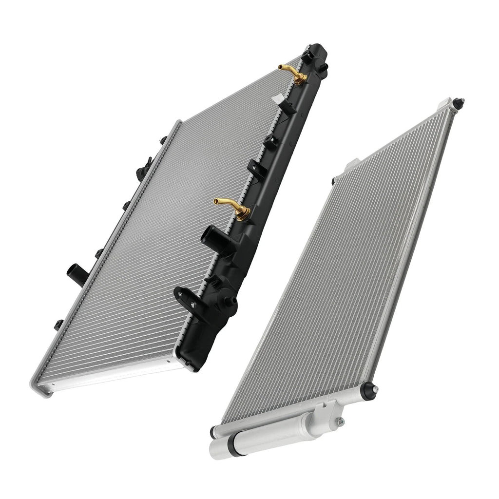 Aluminum Radiator & AC Condenser for Honda Accord EX-L (2008-2012)