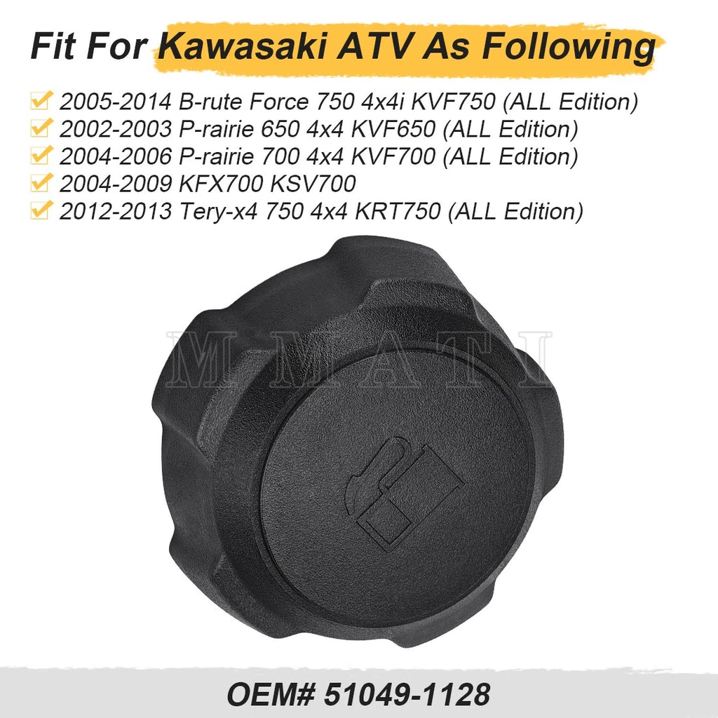 Fuel Gas Tank Cap Lid 51049-1128 for Kawasaki Brute Force KVF750 (2005–2014)