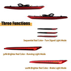 Red LED Rear Bumper Reflector Lights for Ford Fusion (2019–2022)