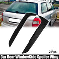 2X Black Rear Window Side Spoiler Wing Trim for Audi A4 B8 Avant (2009–2016)