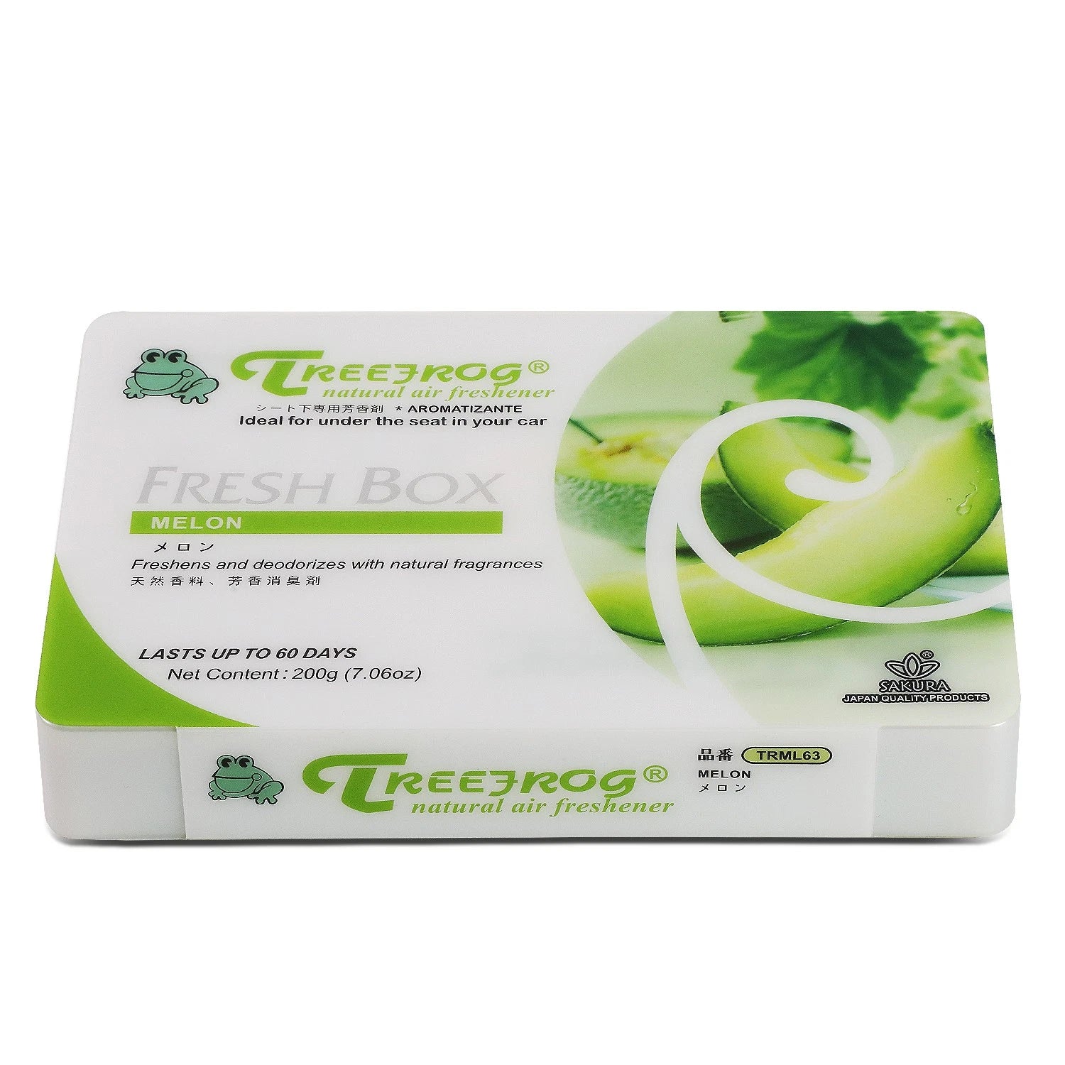 Treefrog Freshbox Air Freshener for Auto Car Office Home (200g, Melon Scent)