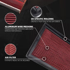 High Flow Air Filter for Dodge Durango (2016–2023)