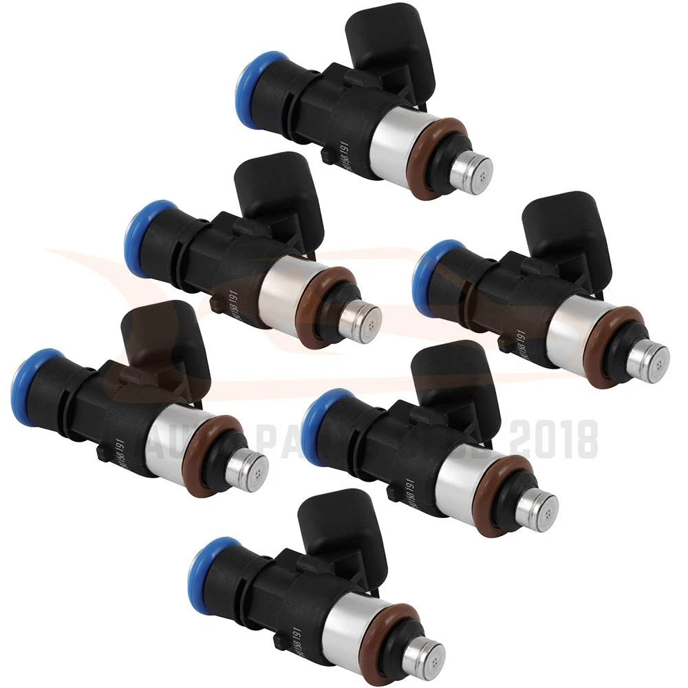 Set of 6 Fuel Injectors for Ford F-150, Explorer, Mustang