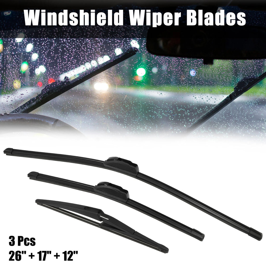 Set of 3 Windshield Wiper Blades for Nissan Pathfinder (26'' 17'' 12'')