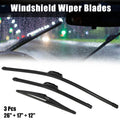 Set of 3 Windshield Wiper Blades for Nissan Pathfinder (26'' 17'' 12'')