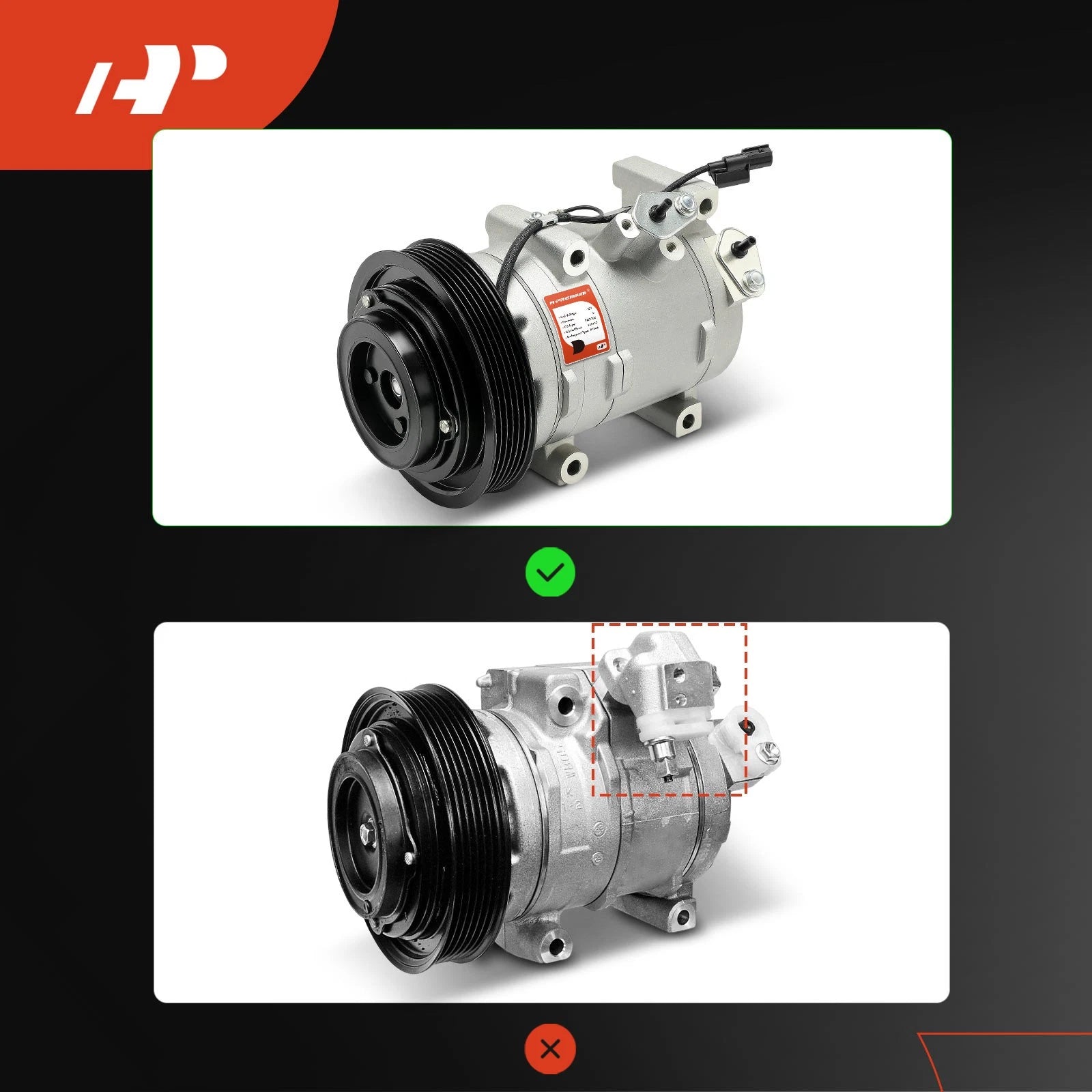 A/C Compressor with Clutch for Honda Accord (2008-2012)