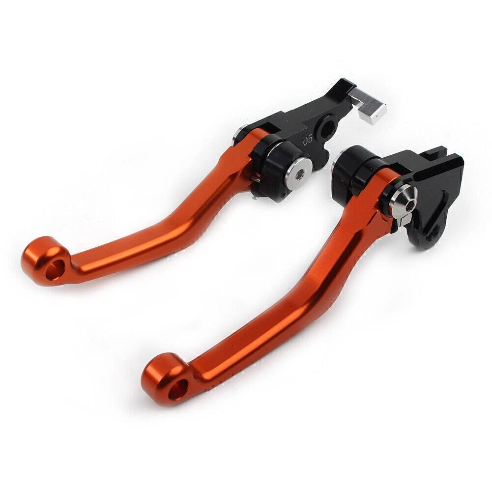 CNC Pivot Brake Clutch Levers for Honda XR250 XR400 (1995–2007) 2PCS Orange